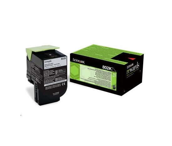 LEXMARK černý toner 802K pro CX310/410/510 z programu Lexmark Return (1 000 stran)