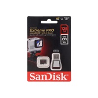 Sandisk MIcroSDXC karta 128GB Extreme PRO (275MB/s, Class 10 UHS-II U3) + USB 3.0 čtečka
