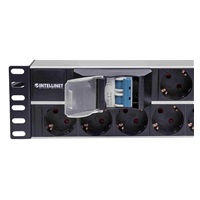 Intellinet 19" 2U Rackmount 15-Way Power Strip - German Type, rozvodný panel, 15x DE zásuvka, 3m kabel