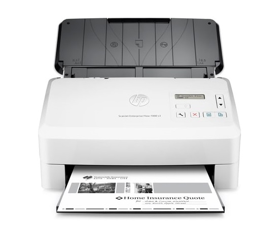 HP ScanJet Enterprise Flow 7000 s3 Sheet-Feed Scanner (A4, 600 dpi, USB 3.0, USB 2.0, Duplex)