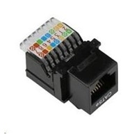 Keystone Cat5E, UTP, samozařezávací, černý