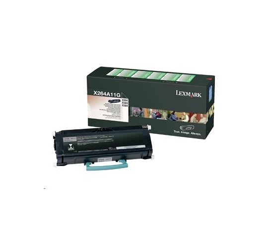 LEXMARK černý toner pro X264, X363, X364 (3 500 stran)