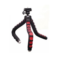 Braun Ministativ FLEXI 1 (27 cm, 169 g, max.0,8kg, kul.hlava, černý/červený)