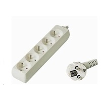 PREMIUMCORD Prodlužovací přívod 230V 2m, 5 zásuvek, bílá