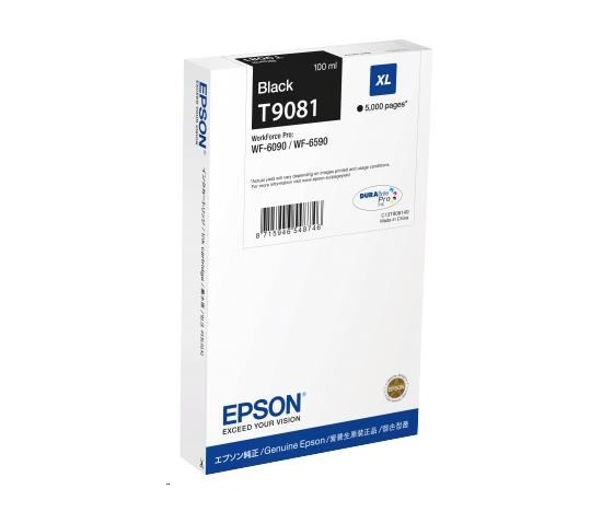 EPSON Ink čer WorkForce-WF-6xxx Ink Cartridge XL Black 100 ml