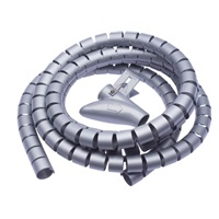 CONNECT IT trubice pro vedení kabelů WINDER, 2,5m x 20mm šedá (organizér kabelů)