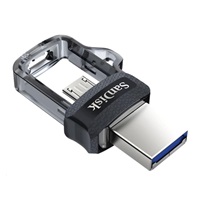 SanDisk Flash Disk 64GB Ultra, Dual USB Drive m3.0, OTG