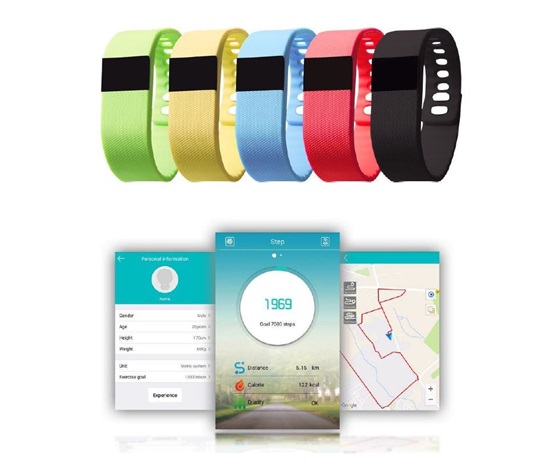 GOCLEVER chytrý náramek SMART BAND zelený