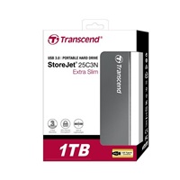 TRANSCEND externí HDD USB 3.0 StoreJet 25C3N, 1TB, Ultra Slim