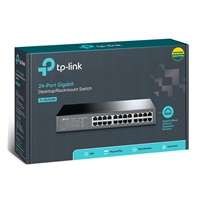TP-Link switch TL-SG1024D (24xGbE, fanless)