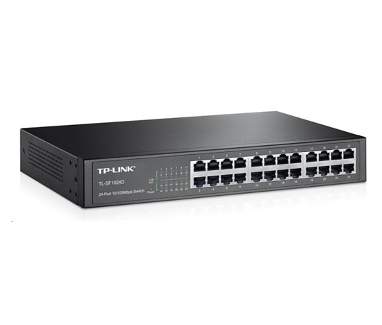 TP-Link switch TL-SF1024D (24x100Mb/s, fanless)