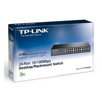 TP-Link switch TL-SF1024D (24x100Mb/s, fanless)