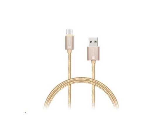 CONNECT IT Wirez Premium Metallic USB C - USB, rose gold, 1 m