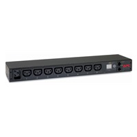 APC Rack PDU, Metered, 1U, 16A, 208/230V, (8)C13, IEC-320 C20 2.5m