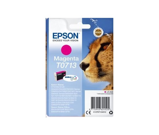 EPSON ink bar Singlepack Magenta T0713 DURABrite Ultra Ink (5,5 ml)