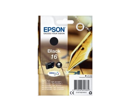 EPSON ink čer Singlepack "Pero" Black 16 DURABrite Ultra Ink