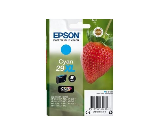 EPSON ink bar Singlepack "Jahoda" Cyan 29XL Claria Home Ink