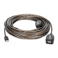 MANHATTAN Kabel USB 2.0 A-A, aktivní prodlužovací 20m, Daisy-Chainable