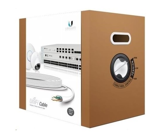 UBNT UniFi Cable [CAT6, drát, certifikace CRM, 23AWG, 305m]