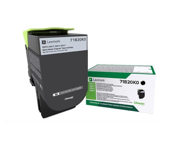 Lexmark toner pro CS/CX317,417,517 black z programu Lexmark Return na 3 000 stran