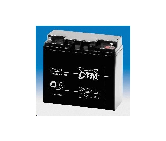 Baterie - CTM CT 12-18 (12V/18Ah - M5), životnost 5let