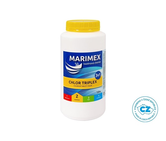 Marimex Chlor Triplex 1,6 kg - bazénová chemie - DEZINFEKCE