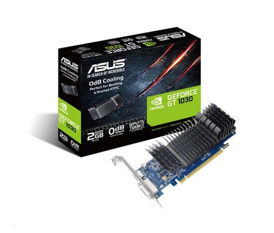 ASUS VGA NVIDIA GeForce GT 1030 BRK 2G, 2G GDDR5, 1xHDMI, 1xDVI