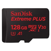 SanDisk MicroSDXC karta 128GB Extreme PLUS (100MB/s, Class 10  UHS-I V30)