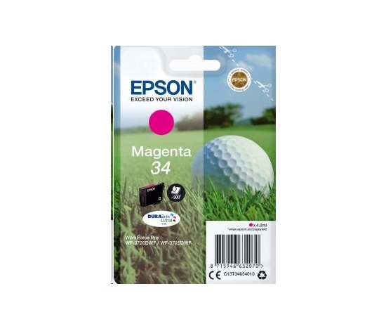EPSON ink bar Singlepack "Golf" Magenta 34 DURABrite Ultra Ink 4,2 ml