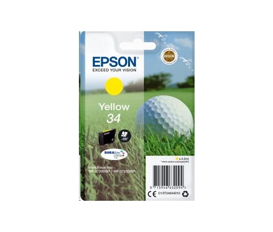 EPSON ink bar Singlepack "Golf" Yellow 34 DURABrite Ultra Ink 4,2 ml