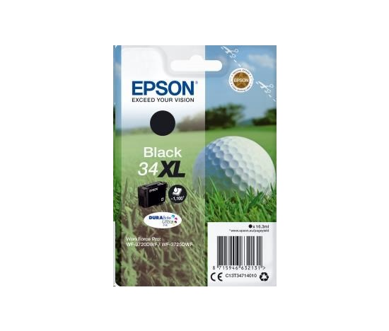 EPSON ink čer Singlepack "Golf" Black 34XL DURABrite Ultra Ink 16,3 ml