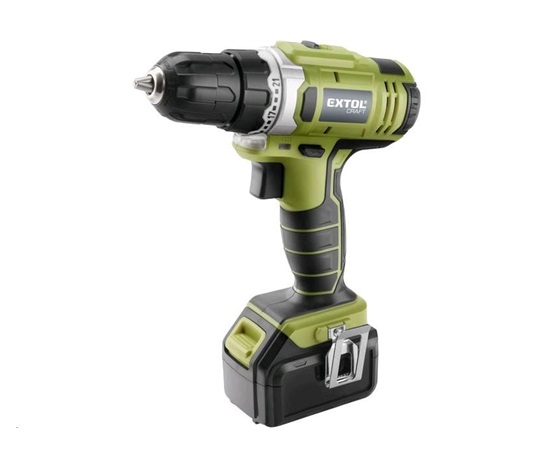 Extol Craft vrtací šroubovák aku, 18V Li-ion (2x), 1500mAh 402440