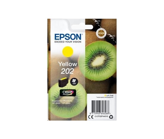 EPSON ink bar Singlepack "Kiwi" Yellow 202 Claria Premium Ink 4,1 ml