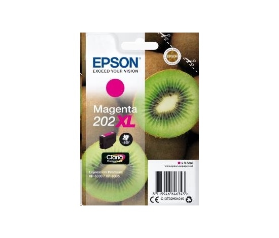 EPSON ink bar Singlepack "Kiwi" Magenta 202XL Claria Premium Ink 8,5 ml