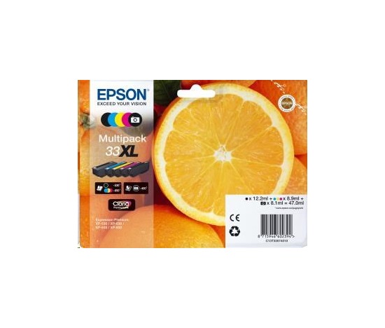 EPSON ink Multipack "Pomeranč" 5-colours 33XL Claria Premium Ink