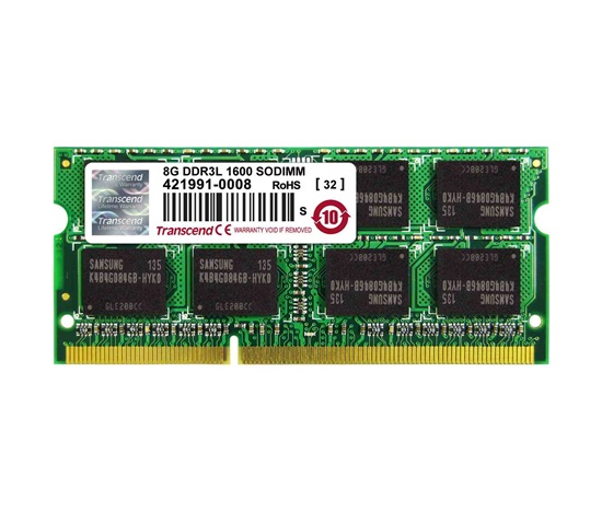 TRANSCEND SODIMM DDR3L 8GB 1600MHz 2Rx8 CL11