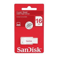 SanDisk Flash Disk 16GB Cruzer Blade, USB 2.0, bílá