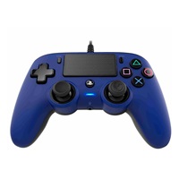 Nacon Wired Compact Controller - ovladač pro PlayStation 4 - modrý