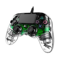 Nacon Wired Compact Controller - ovladač pro PlayStation 4 - průhledný zelený