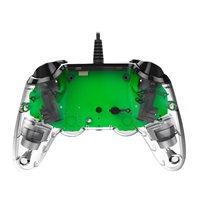Nacon Wired Compact Controller - ovladač pro PlayStation 4 - průhledný zelený