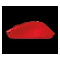 Logitech Wireless Mouse M330 Silent Plus, red