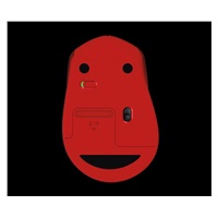 Logitech Wireless Mouse M330 Silent Plus, red