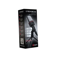 C-TECH stolní mikrofon  MIC-02, 3,5" stereo jack, 2.5m