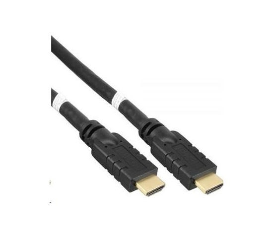 PremiumCord HDMI High Speed with Ether.4K@60Hz kabel se zesilovačem,20m, 3x stínění, M/M, zlacené konektory
