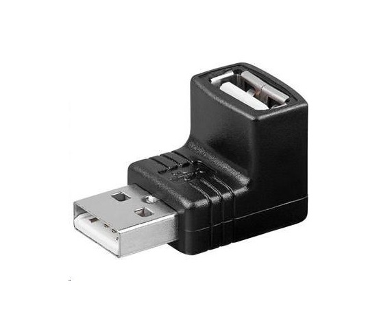 PremiumCord USB redukce A-A, Male/Female 90°