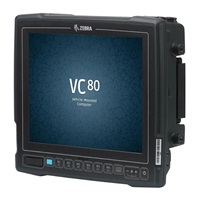 Zebra VC80 vozíkový terminál 10" STD OUT RES., APQ 8056 CPU, 4GB/32GB MMC (PSLC), ANDROID N AOSP,  USB, RS232, BT