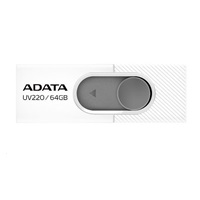 ADATA Flash Disk 32GB UV220, USB 2.0 Dash Drive, bílá/šedá