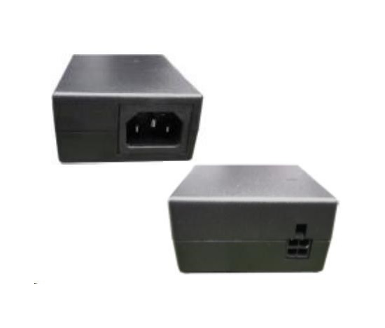 Zebra adapter AC Input: 100-240V, 2.4A. DC Output: 12V, 4.16A, 50W