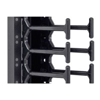 TRITON vertikální vyvazovací panel 42U, dvouřadý, pro rozvaděče šířky 800mm z řady RMA, RZA, RDA, RTA, RYA, černý