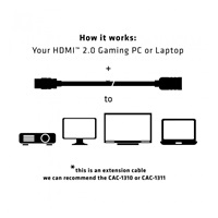 Club3D Kabel prodlužovací HDMI 2.0, 4K60Hz UHD (M/F), 3m